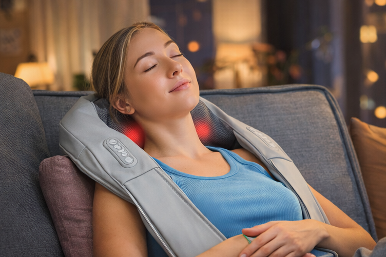 Shiatsu Neck & Shoulder Massager with Heat – Instant Relief at Home
